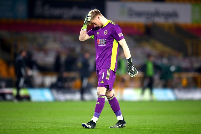 Aaron Ramsdale, Sheffield United, Goalkeeper, in play