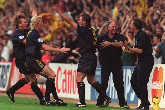 Scotland, Switzerland, Ally McCoist, Colin Hendry, Euro 96, Stuart McCall