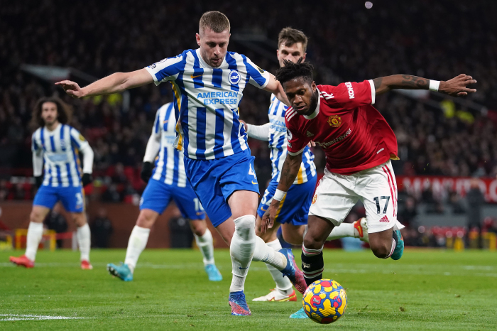 Manchester United's Fred in action vs Brighton