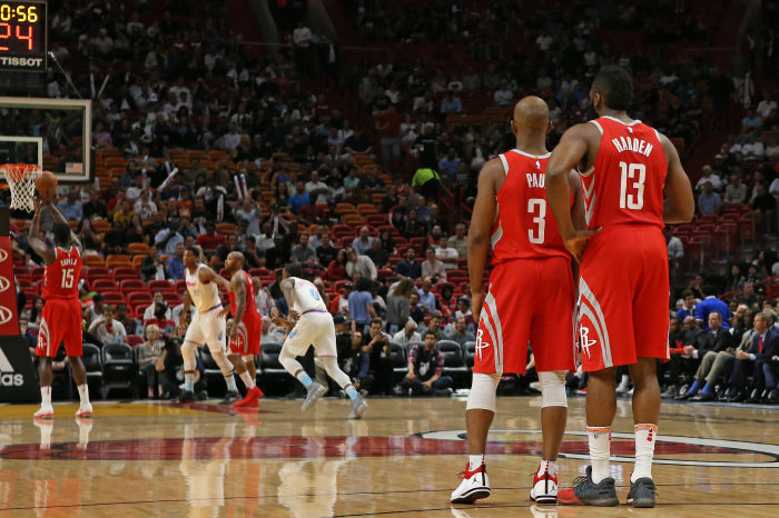 James Harden and Chris Paul