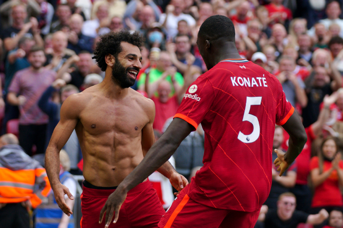 Mohamed Salah, Liverpool, Ibrahima Konate, Premier League